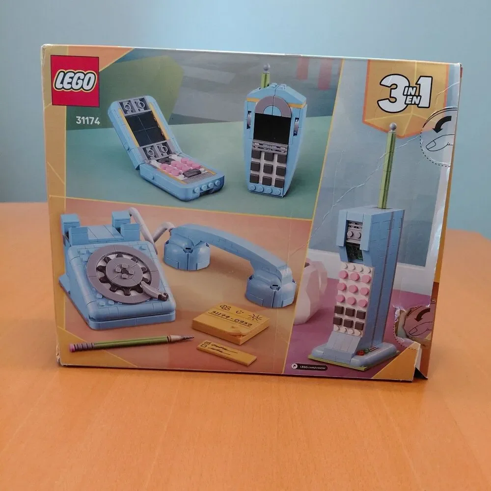 LEGO Creator 3-in-1 Retro Telephone Set 31174 - Open Box READ